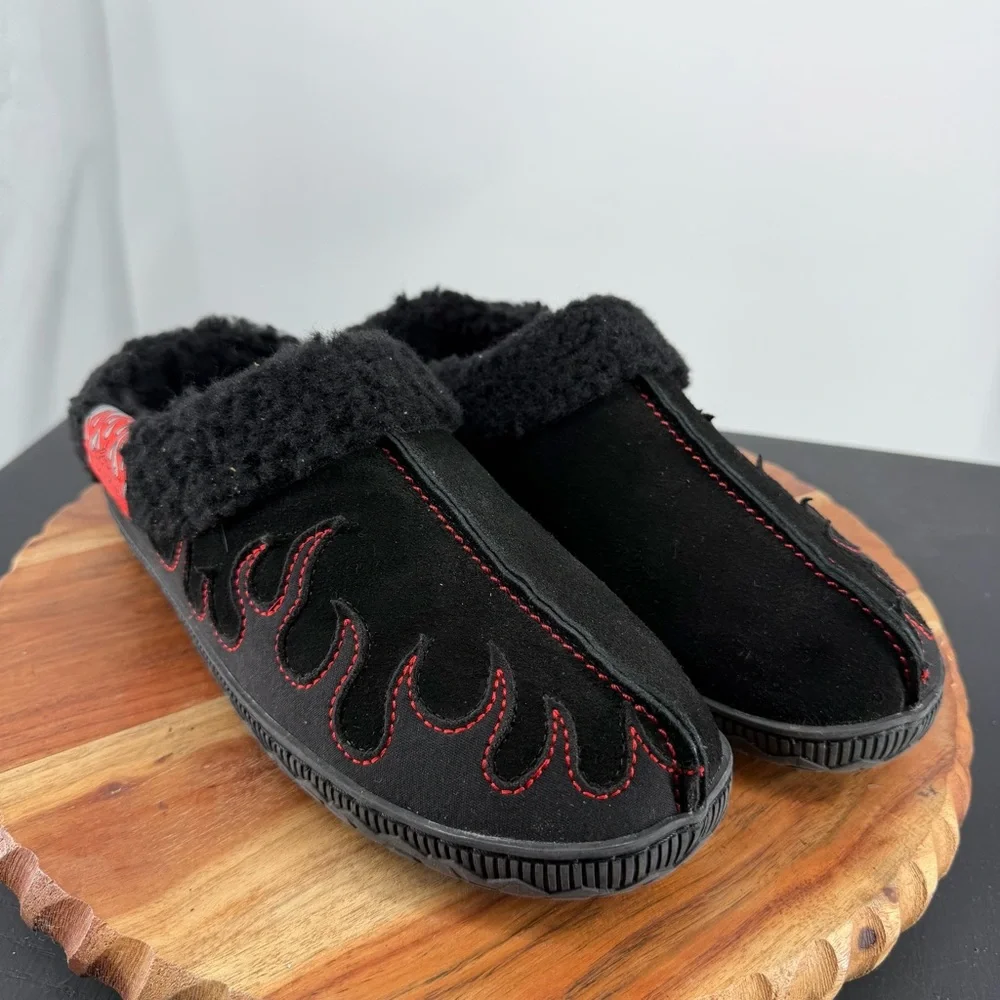 Harley-Davidson Men's Cosgrove‎ Flame slippers sz 9